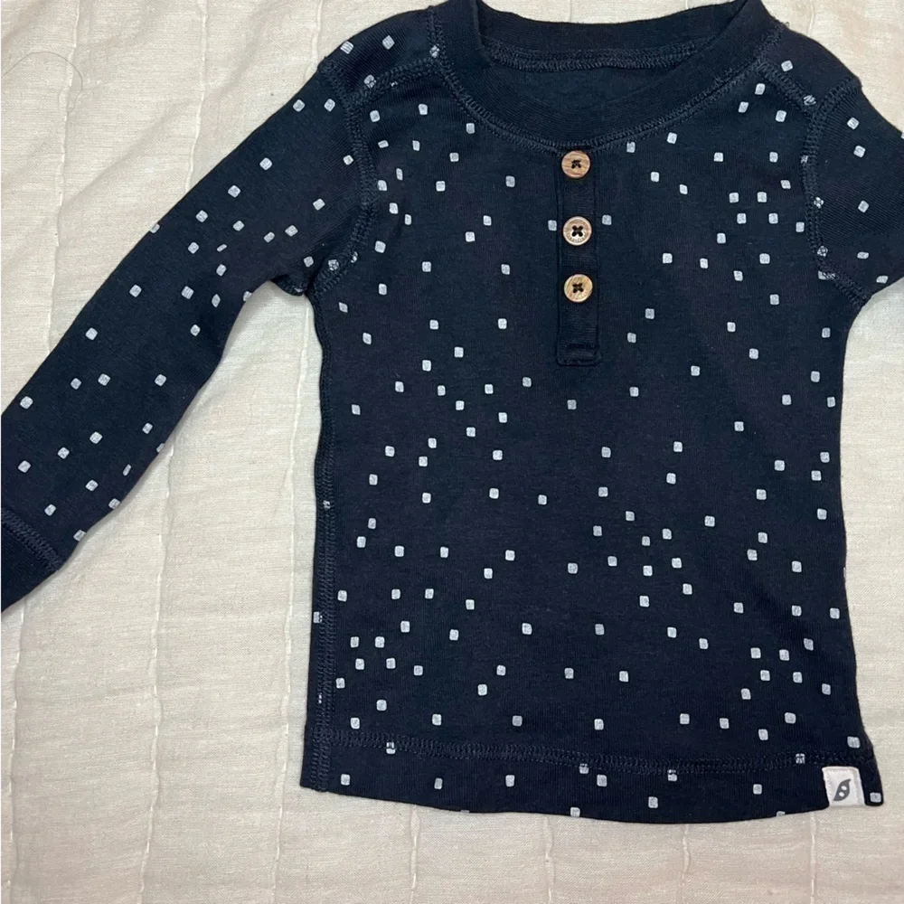 easy-peasy Toddler Unisex Blue Long Sleeve Pant Pajama Set 2-Piece Size 12M